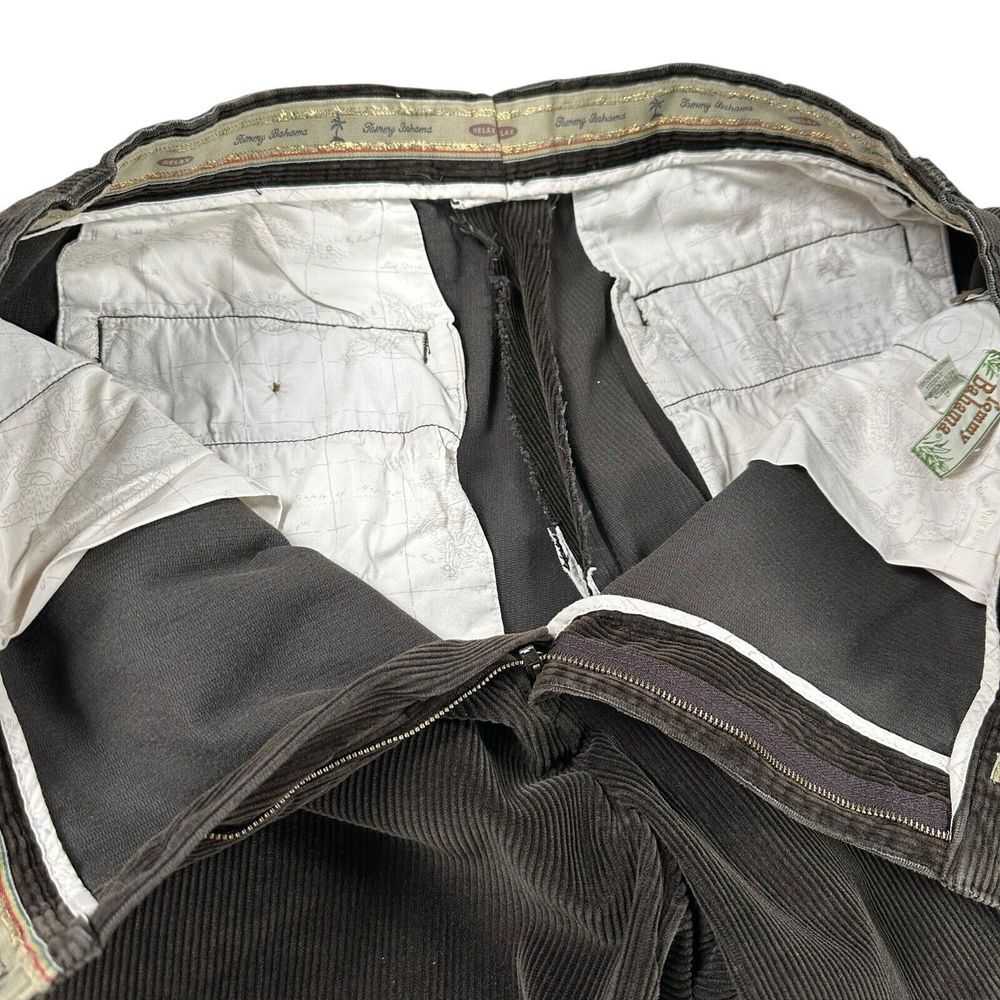 Tommy Bahama Men's 36x29 Corduroy Pants Heavy‎ Thick Dark Brown Relax Ribbed - Picture 5 of 6